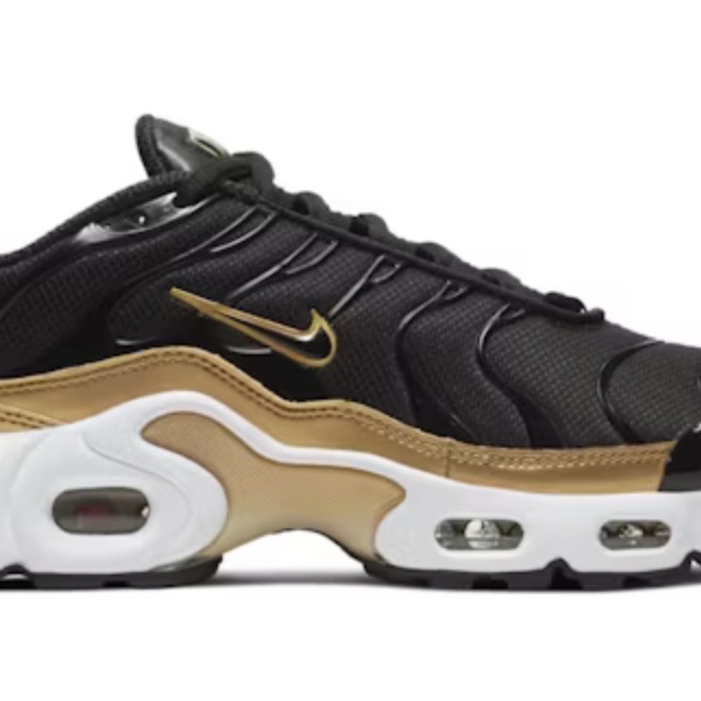 Nike Kids Black and Gold Sneakers - Picture 2 of 11